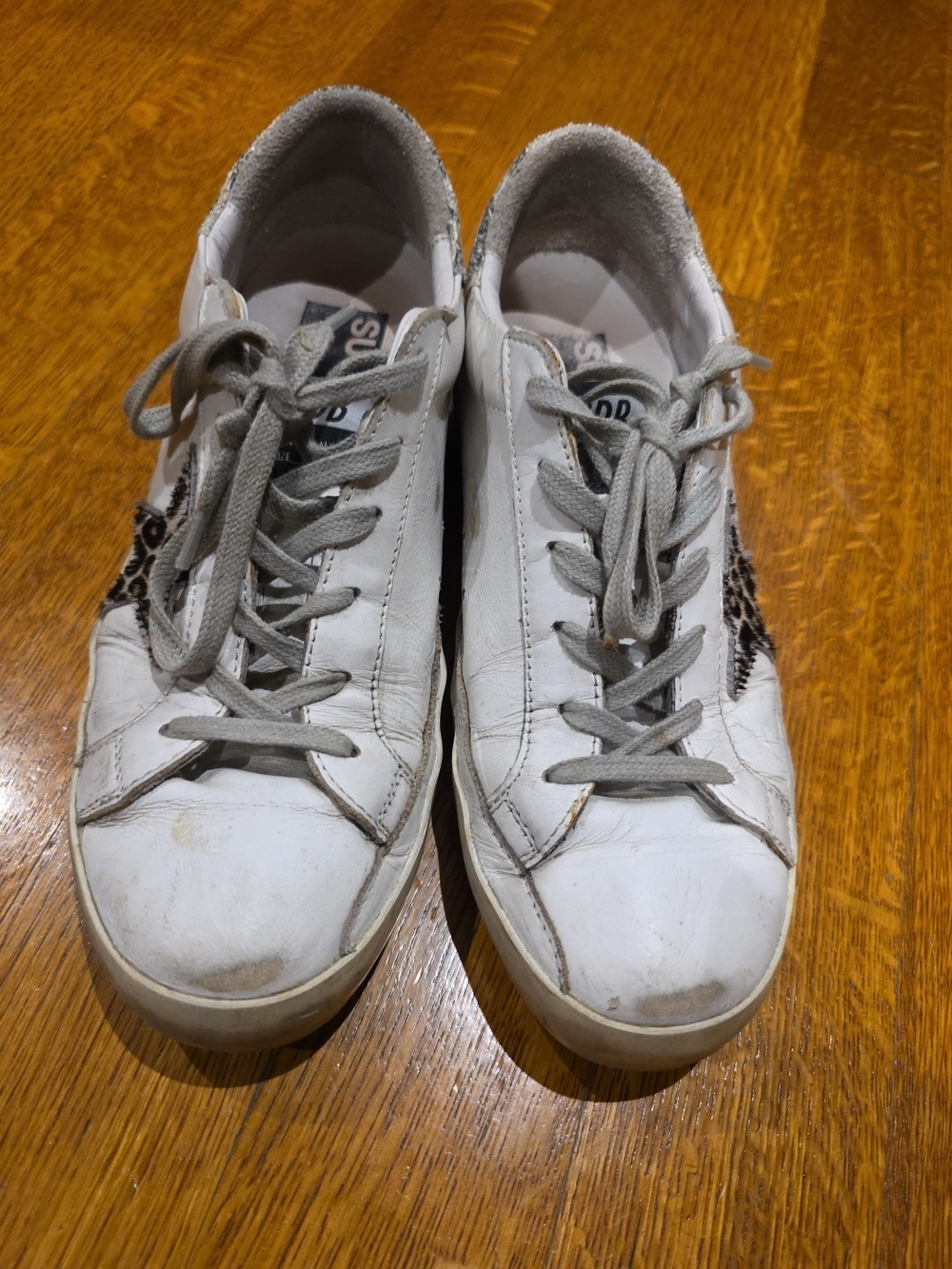 Golden Goose White Superstar Low-Top Sneakers - Picture 5 of 9